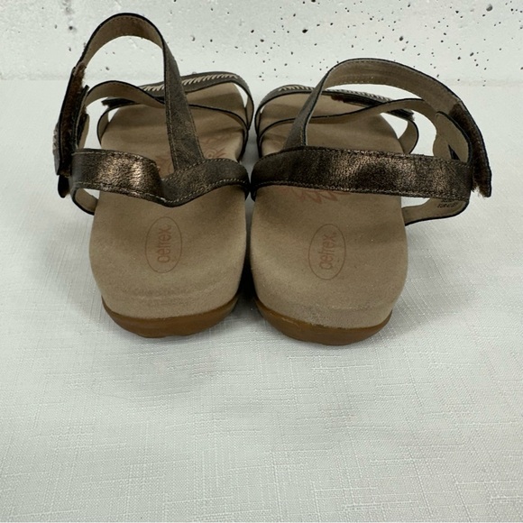 Aetrex Women's 40 (9-9.5) Gabby Bronze Adjustable Sandals - Picture 6 of 17